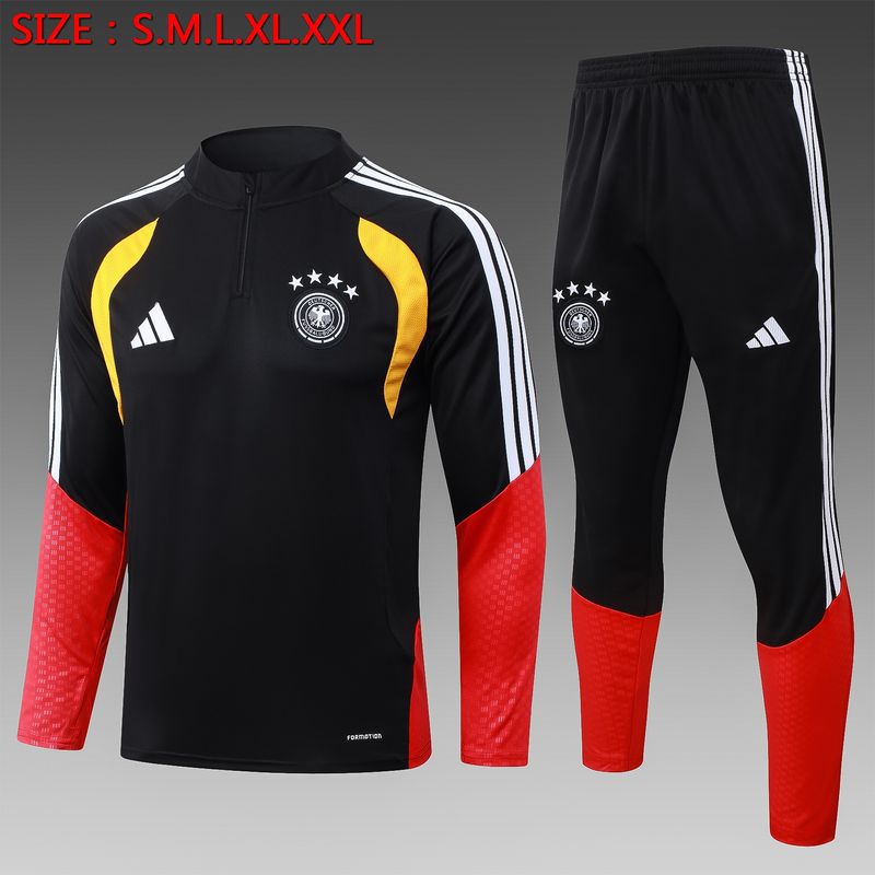 Germany Black and Red Long Sleeve Training Set