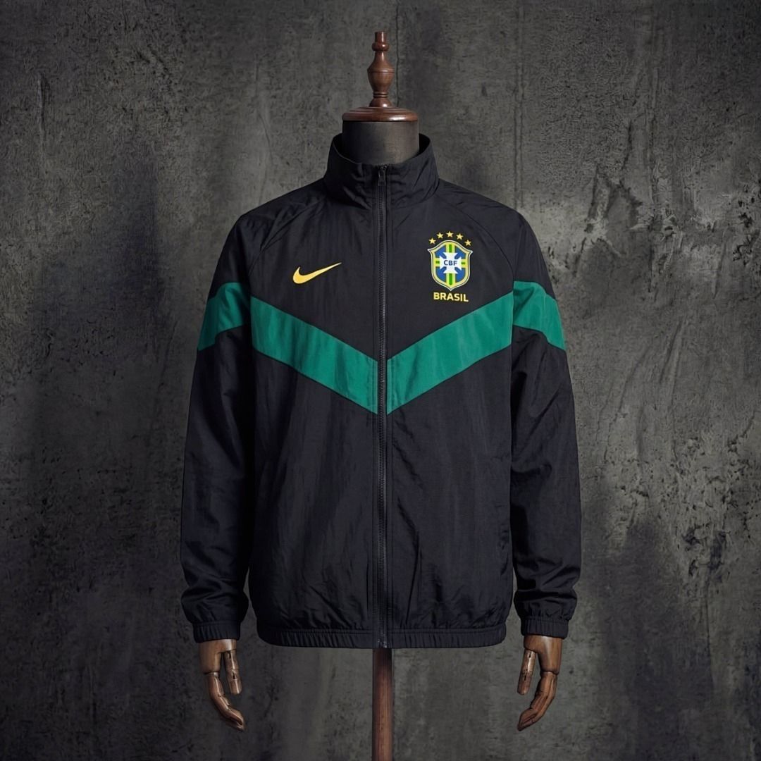 Brazil Black and Green Windbreaker
