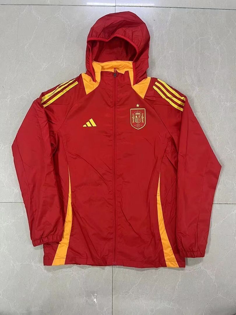 Spain Red and Yellow Windbreaker