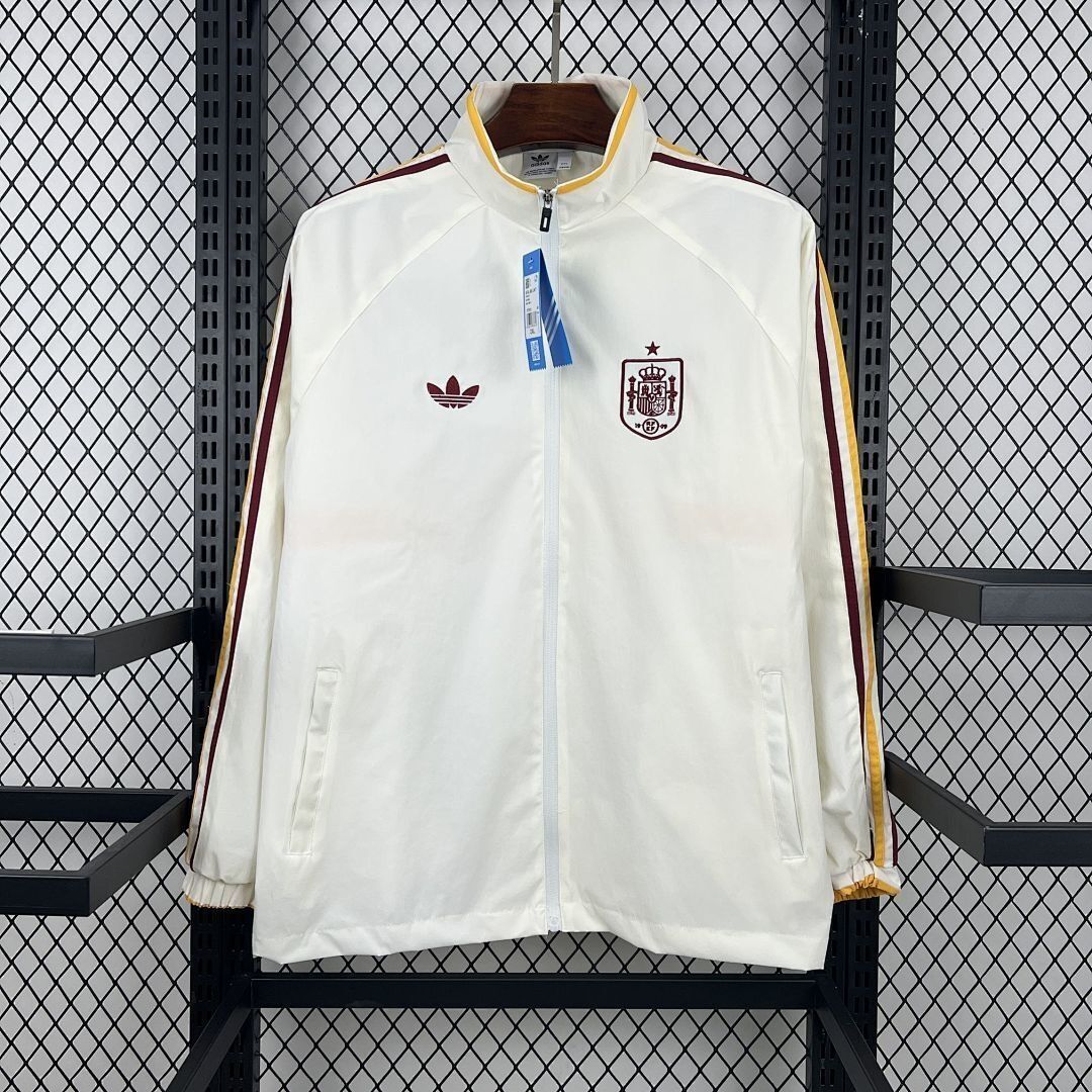 Spain White Windbreaker