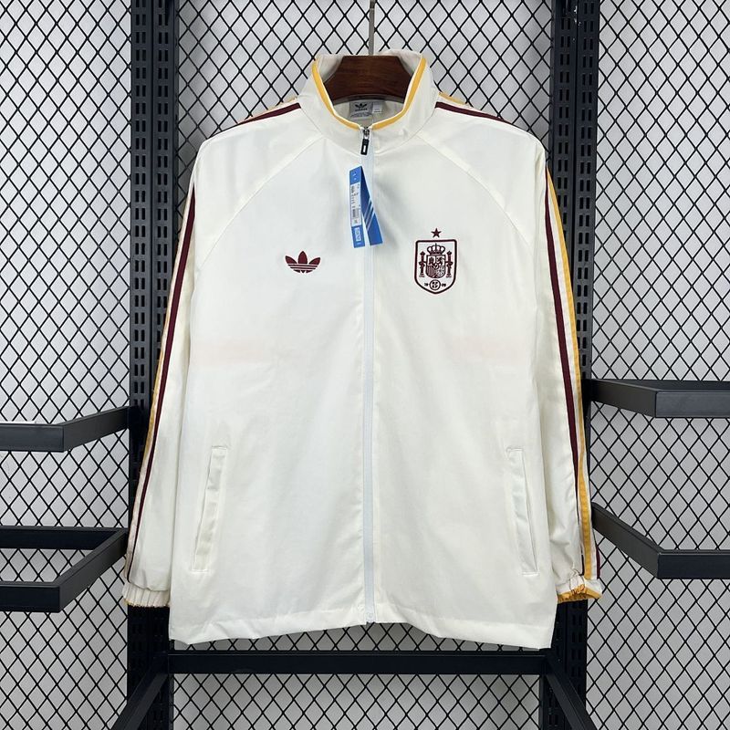 Spain White Windbreaker