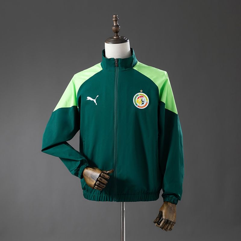 Senegal Bottle and Lime Green Windbreaker Senegal Bottle and Lime Green Windbreaker