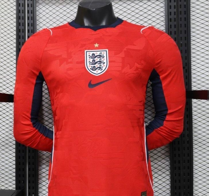 England Away Long Sleeve Player Jersey