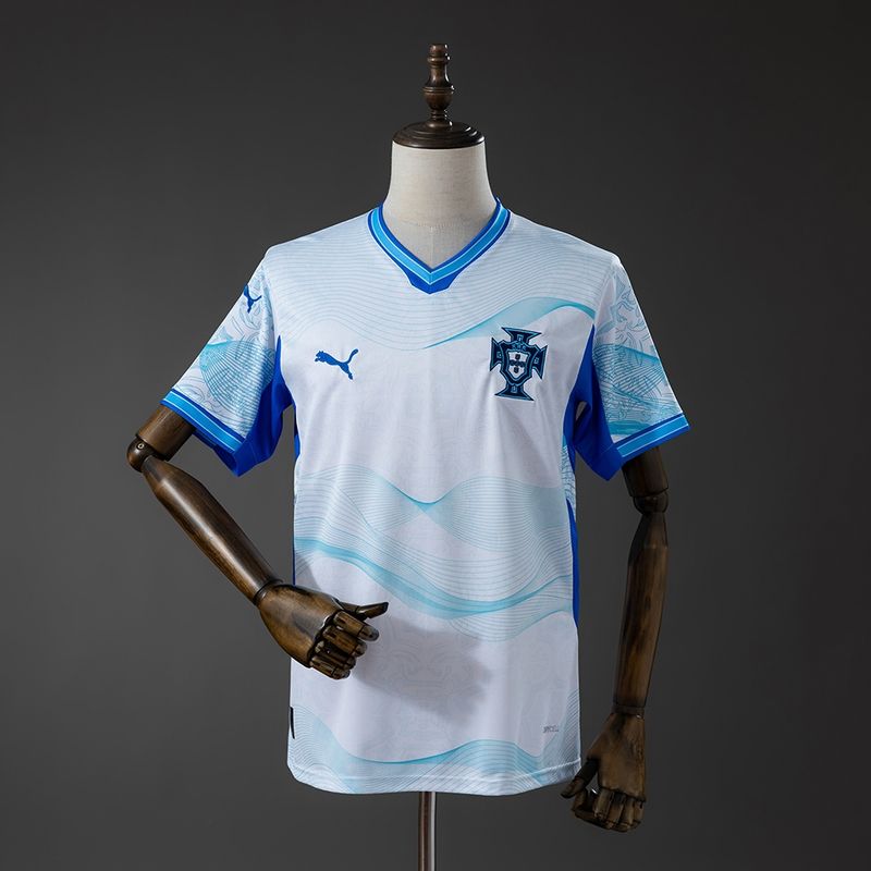 Portugal White and Blue Special Stadium Jersey