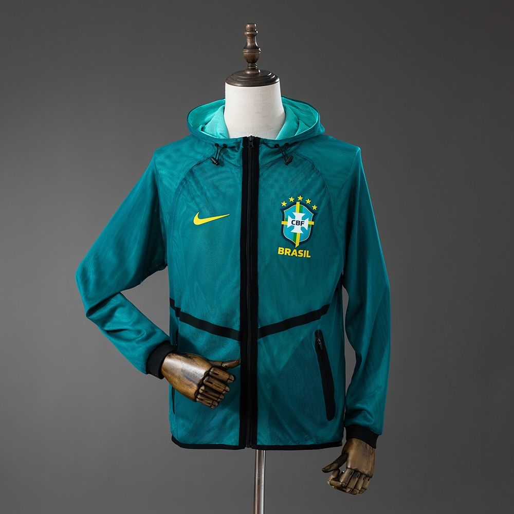 Brazil Green and Black Windbreaker