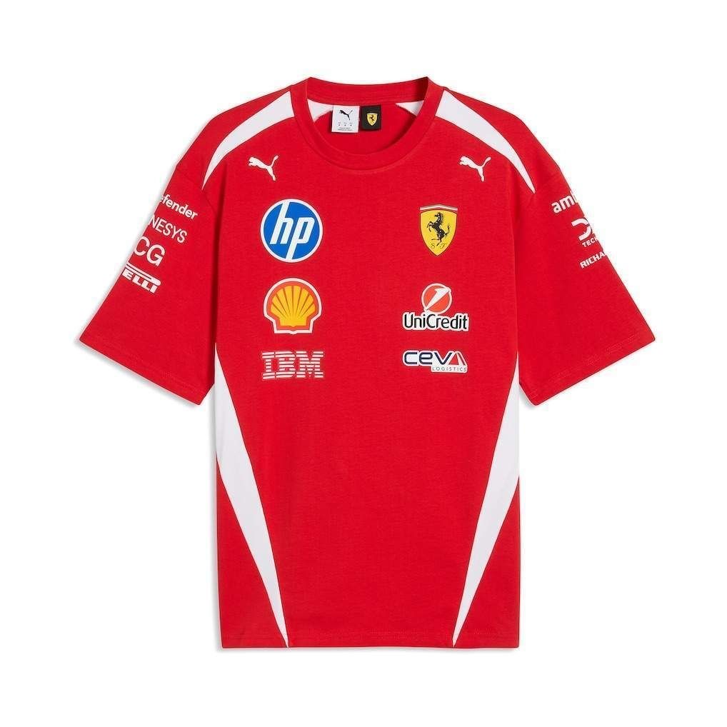 Ferrari Red and White Crewneck Racing Suit 