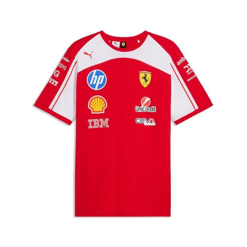 Ferrari White and Red Crewneck Racing Suit 