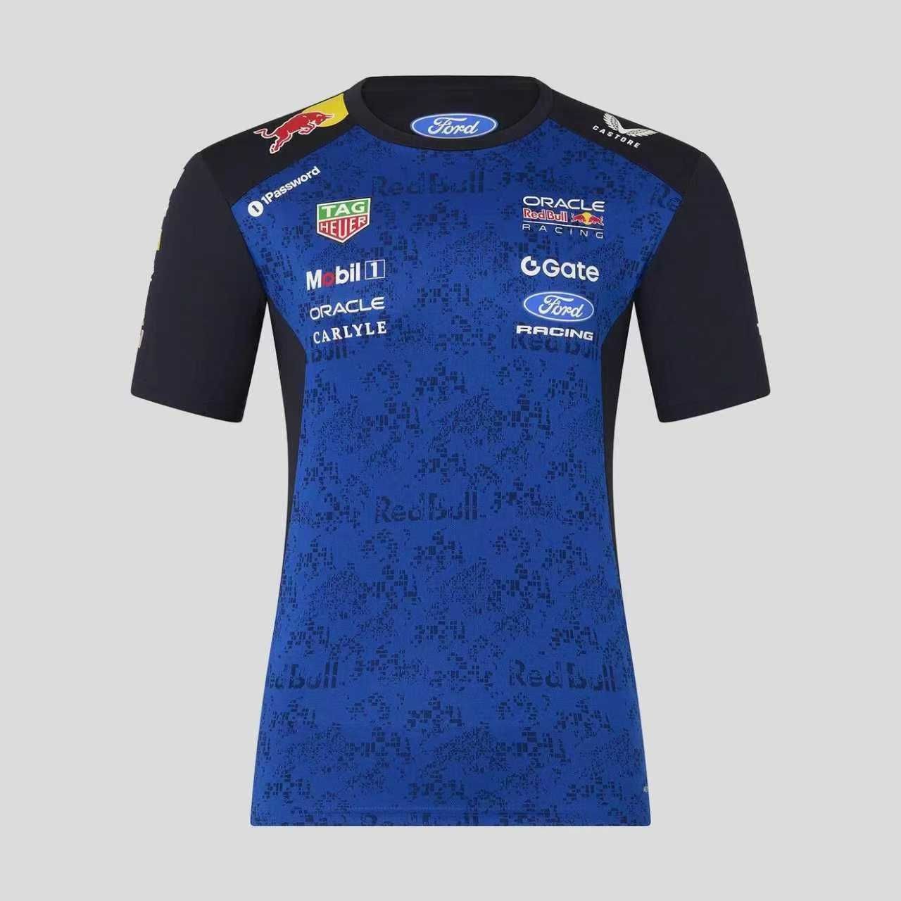 Red Bull Blue and Navy Crewneck Racing Suit 