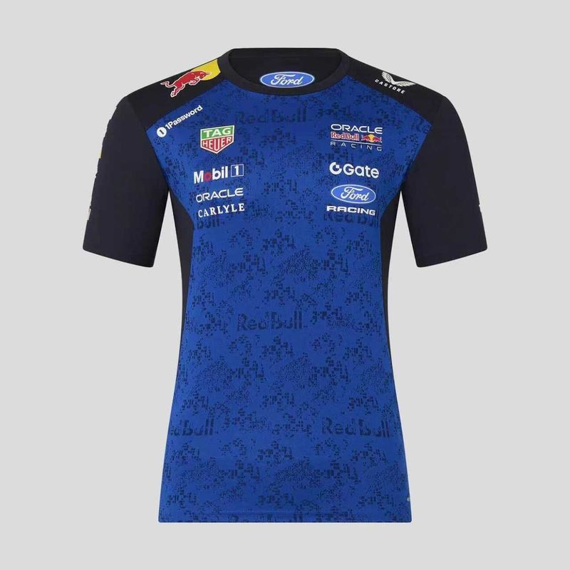 Red Bull Blue and Navy Crewneck Racing Suit 