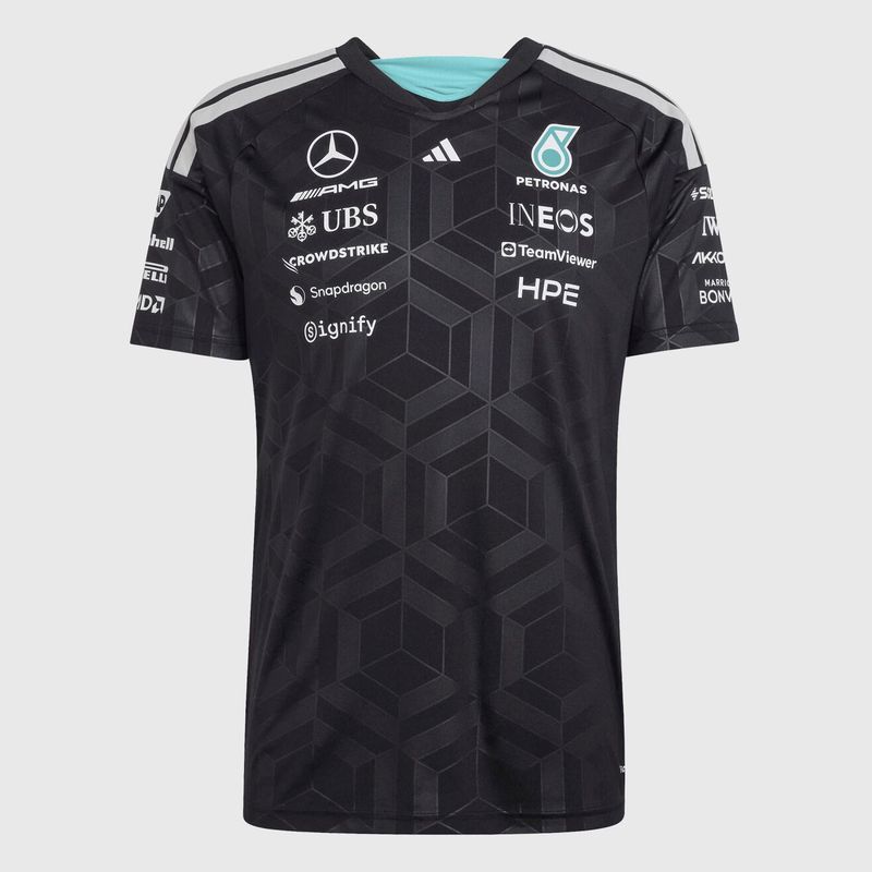 Mercedes Aqua & Black Crewneck Racing Suit
