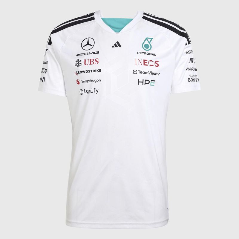 Mercedes Aqua & White Crewneck Racing Suit