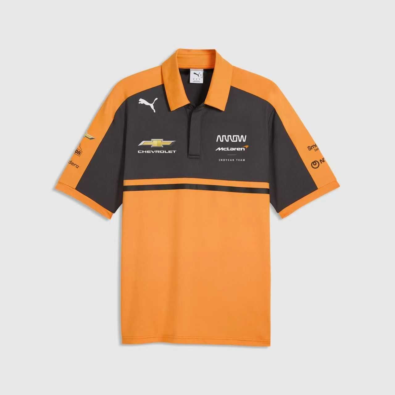 McLaren Orange and Black Collar Racing Suit 