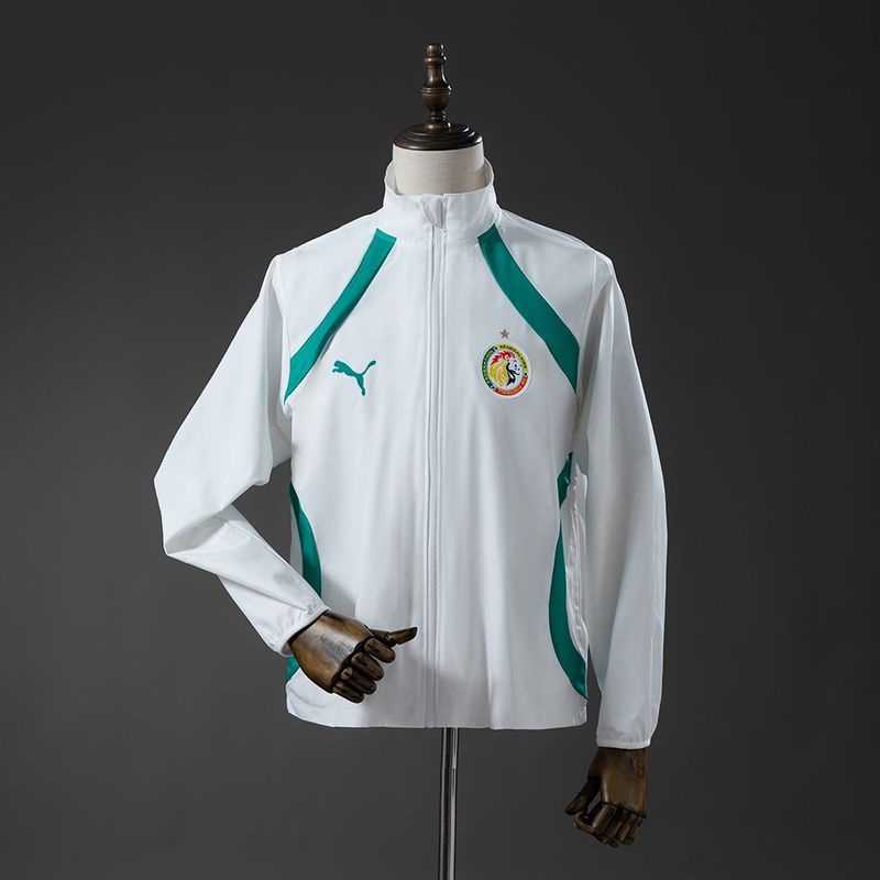 Senegal White and Green Windbreaker Senegal White and Green Windbreaker