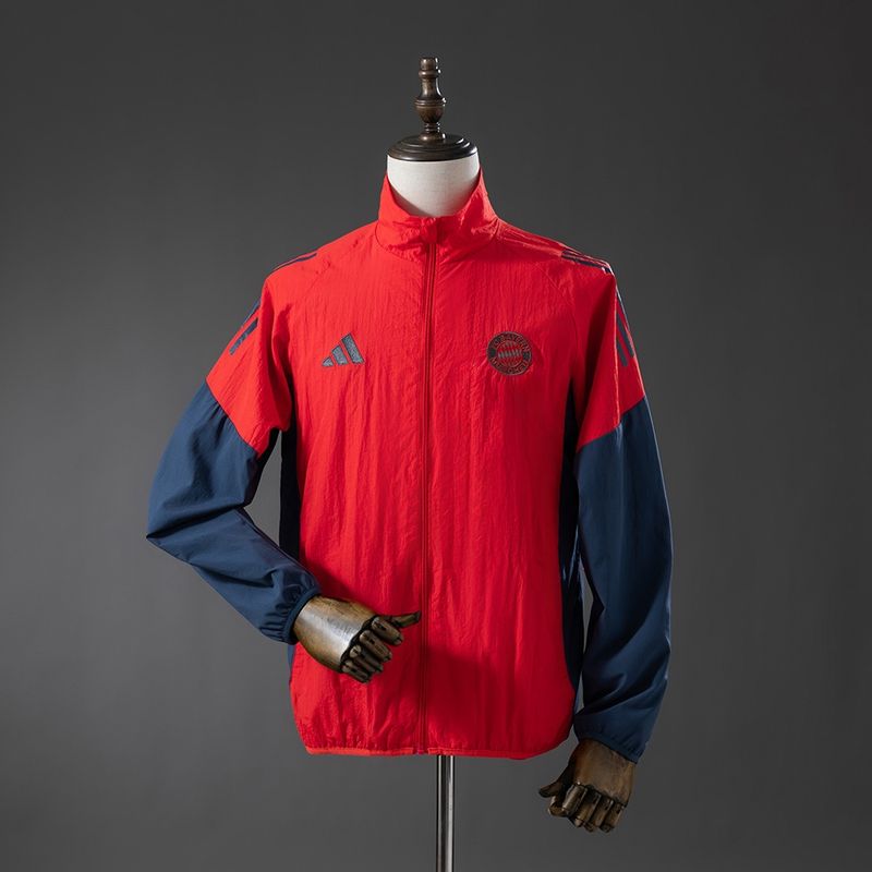 Bayern Munich Red and Navy Windbreaker Bayern Munich Red and Navy Windbreaker