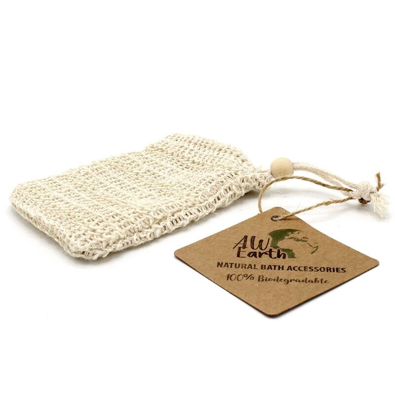 Natuurlijke zeep washand - Gewassen Jute Natuurlijke zeep washand - Gewassen Jute