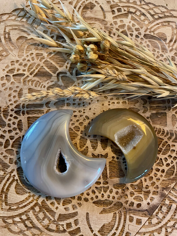 Edelsteen Maan - Agaat Edelsteen Maan - Agaat