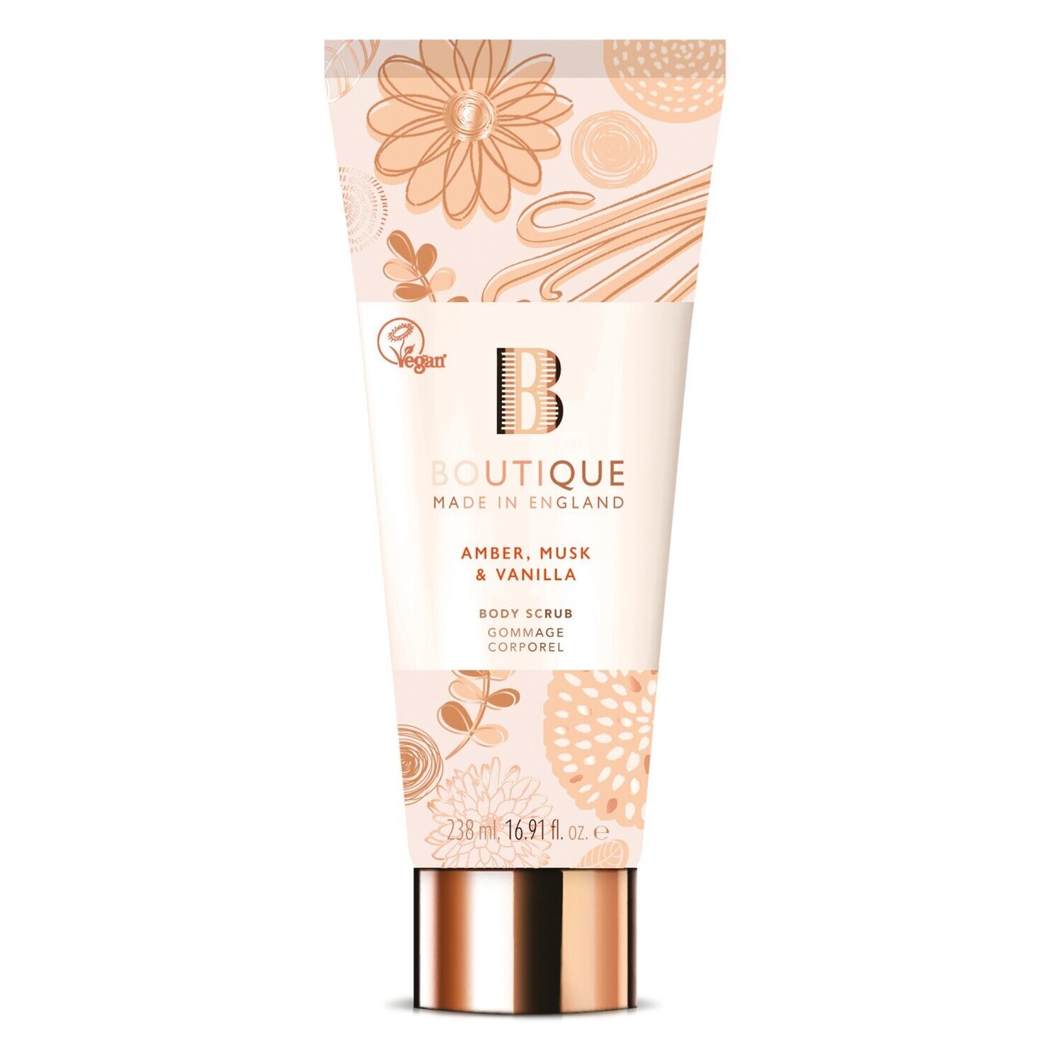 Boutique Amber, Musk & Vanilla Body Scrub  238ml