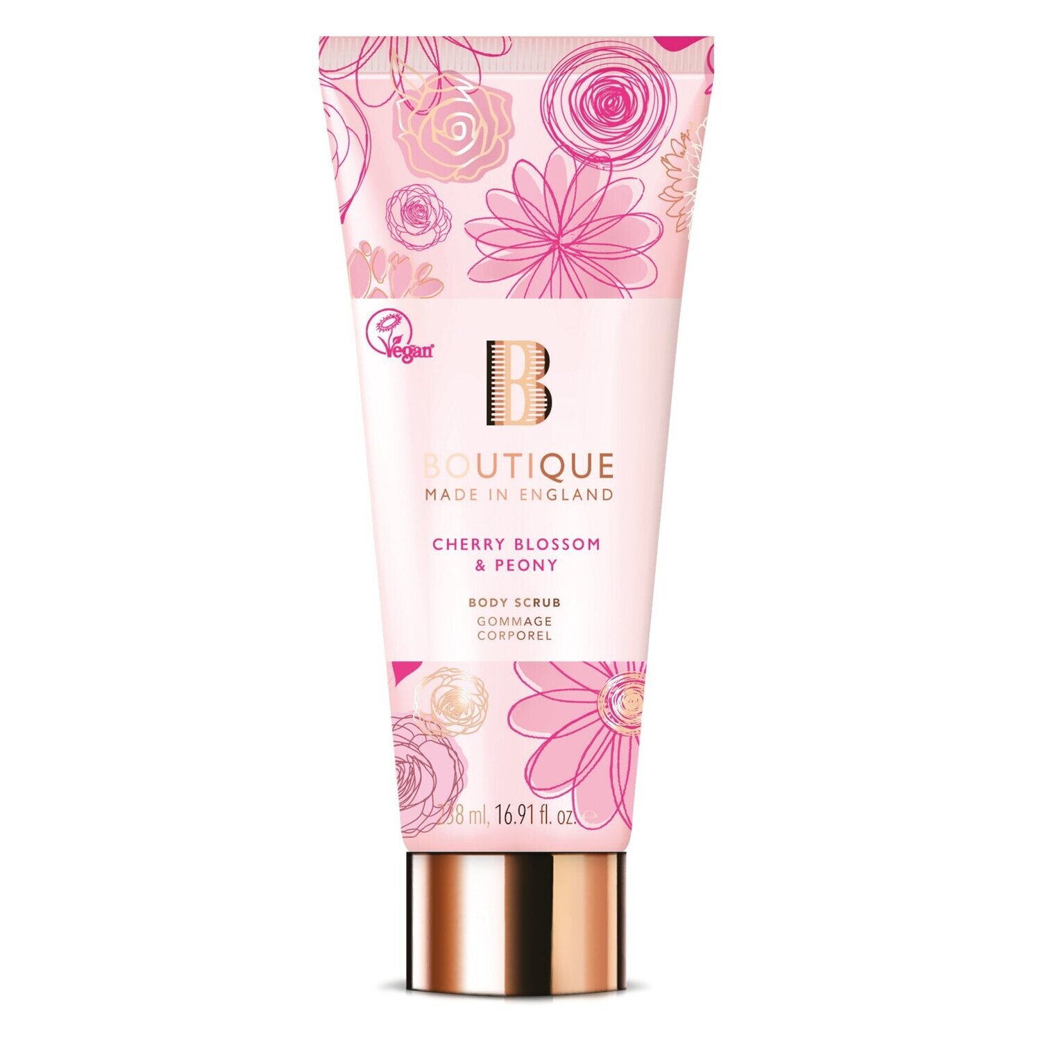 Boutique Cherry Blossom & Peony Body Scrub 238ml
