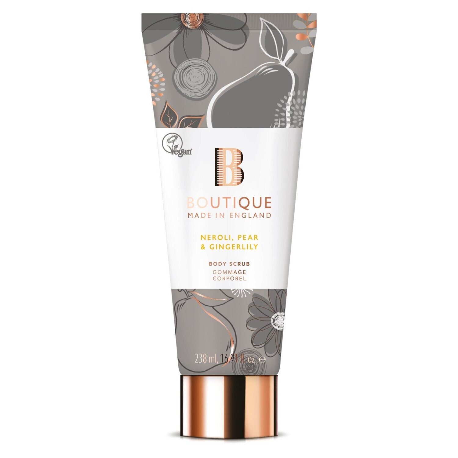 Boutique Neroli, Pear & Gingerlily Body Scrub 238ml