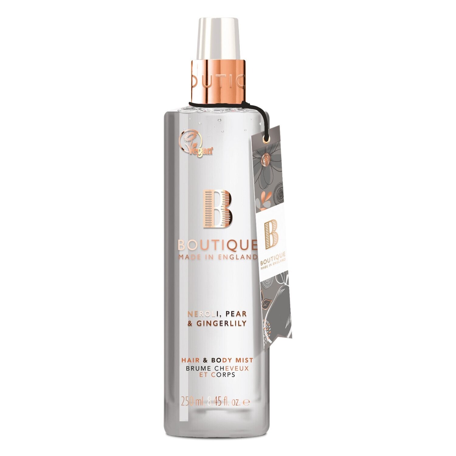 Boutique Neroli, Pear & Gingerlily Hair & Body Mist 250ml