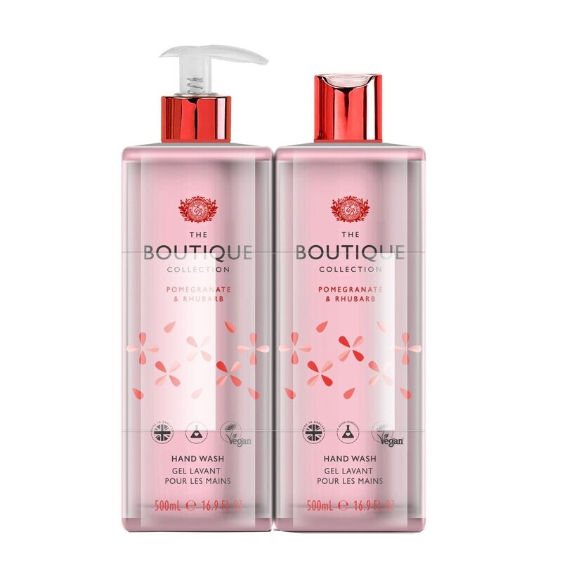 Hand Wash Refill Pack Pomegranate & Rhubarb 2x500ml Hand Wash Refill Pack Pomegranate & Rhubarb 2x500ml
