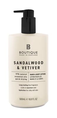 Sandalwood & Vetiver 500ml Hand & Body Lotion