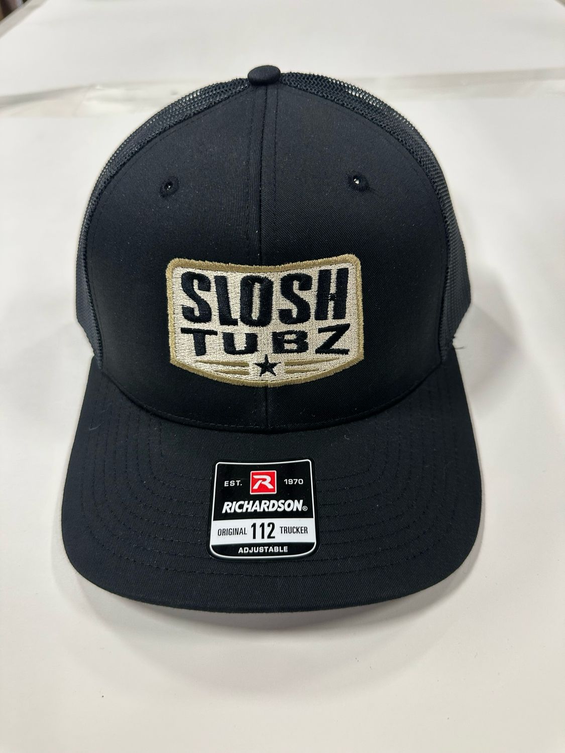 HATS/ MULTIPLE COLOR COMBOS AVAILABLE, COLOR COMBO: BLACK ON BLACK