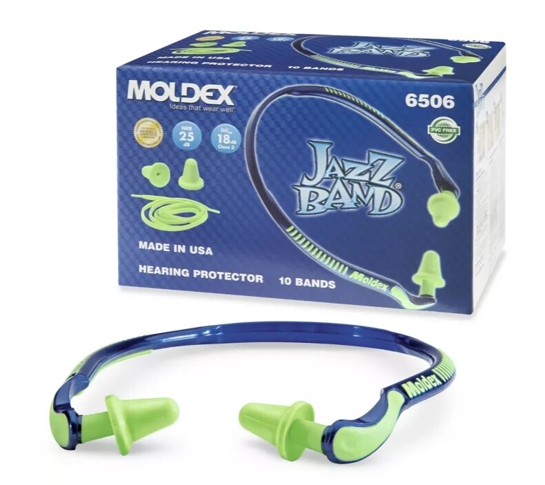 Jazz Band Earplugs and Replacement Pods by MOLDEX (10 pack)