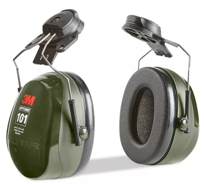 3M Peltor Optime 101 Cap-Mounted Earmuffs