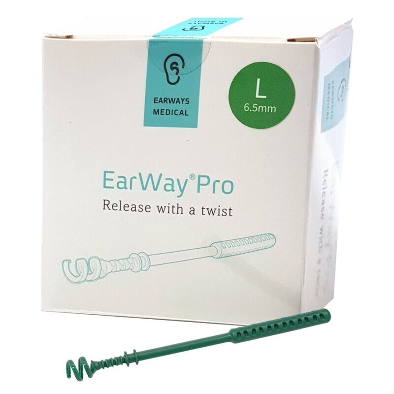 EarWay Pro Earwax Removal Tool - Large, 6.5mm, Green Color (25 / box)