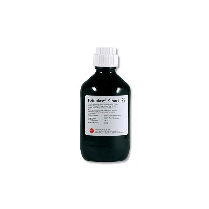 Dreve 43200 Fotoplast S Hard, Clear Transparent, 250g Bottle