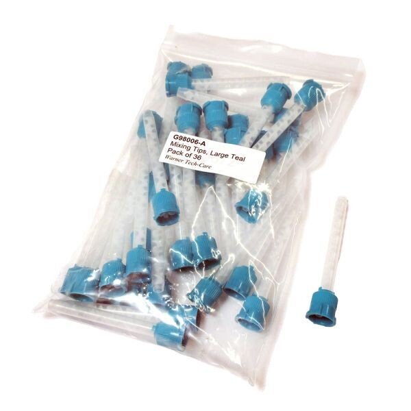 Mixing Tips for DS-50 Cartridges, Large Teal, 6.5 mm, Pack of 36