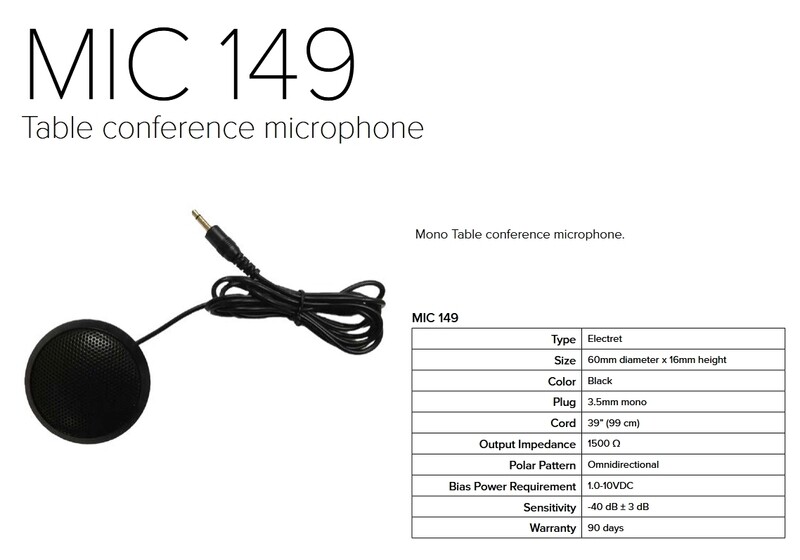 Table conference microphone
