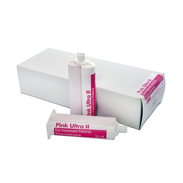 Detax Pink Ultra Impression Material, Box of 8 DM-50 Cartridges