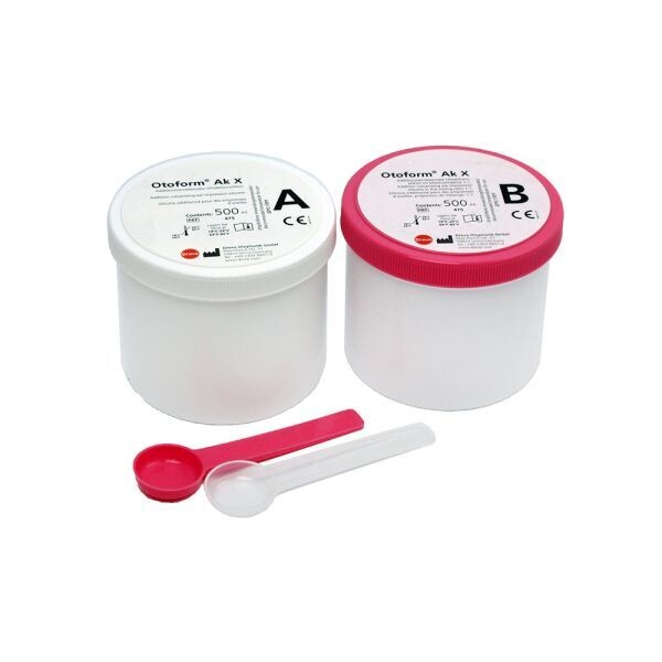 Dreve 475 Otoform Ak X Impression Kit, Pink, Two 500 ml Tubs