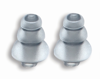 Bean Replacement Frost 3-flanged Eartips Long Stem 5 pair