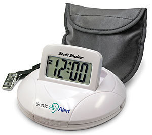 SBP100 Sonic Alert Portable Travel Vibrating Alarm Clock
