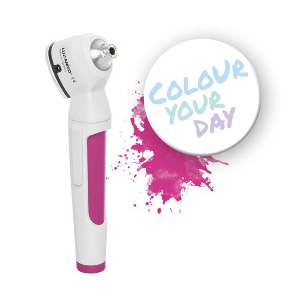 LuxaScope Auris LED Otoscope Colour Your Day, 2.5V, Magenta