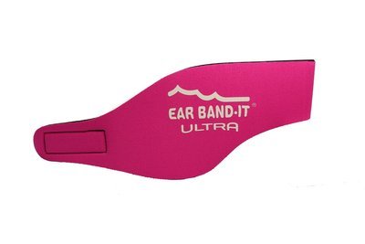 Pink Medium size Ear Band-It Ultra with pair of Floating Putty Buddies Ear Plugs