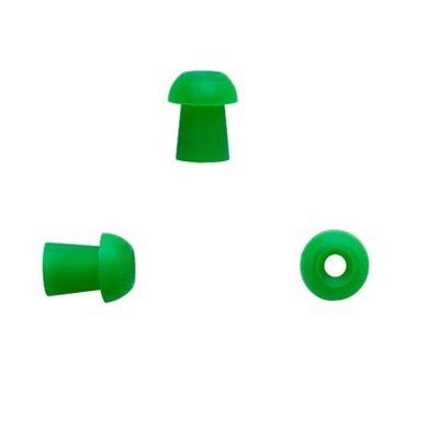 Mushroom-Shaped Eartips - Green, 9mm (100 / bag)