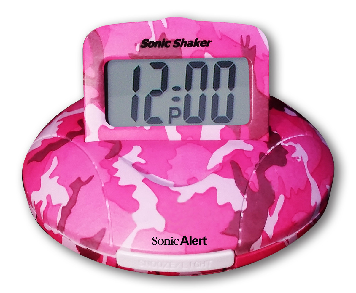 SBP100C Sonic Shaker Vibrating Travel Alarm Clock
