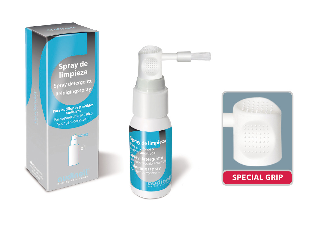 30ml Hearing instrument cleaning spray with brush