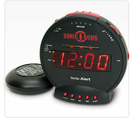 SBB500ss Sonic "Bomb" Alarm Clock and Bed Shaker