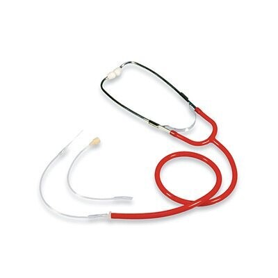 Heavy Duty Hearing Aid Stethoscope (Red)