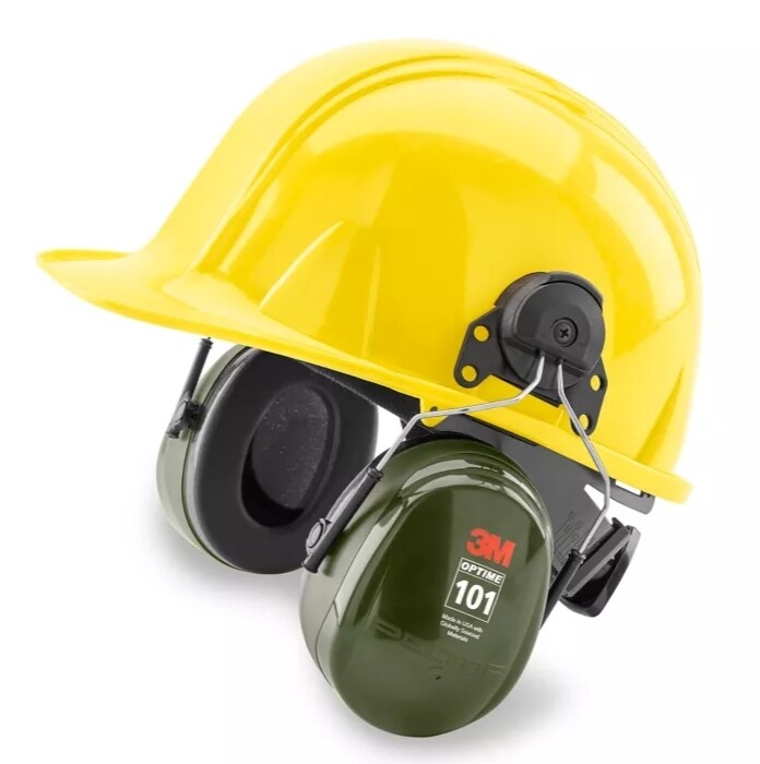 3M Peltor Optime 101 Cap-Mounted Earmuffs