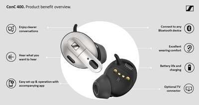Sennheiser ConC 400 Bluetooth speech clarity earbuds