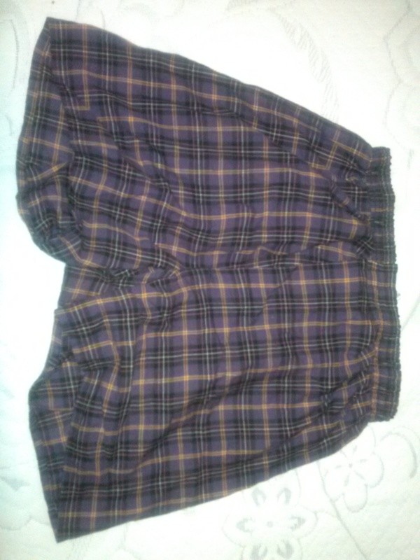 Men's Used Hanes Boxers Purple and Red Small