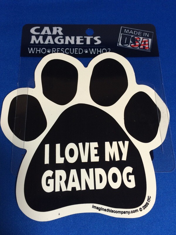 I Love My Grandog Magnet