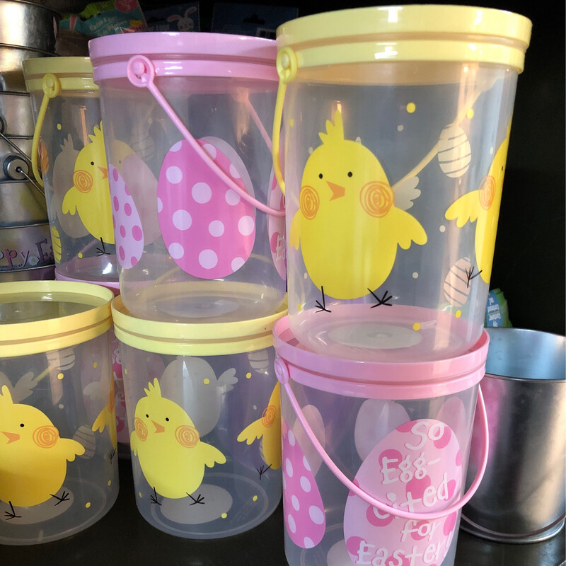 8 oz Healthy Treats In Easter Plastic Container w/lid