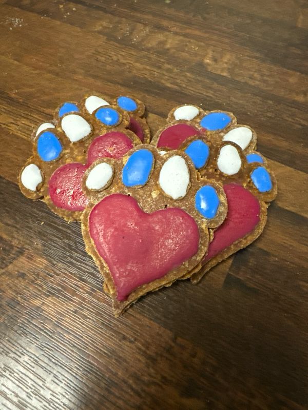 Patriotic Heart Paw